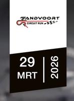 Twee tickets voor de Zandvoort circuit run, Tickets en Kaartjes, Twee personen