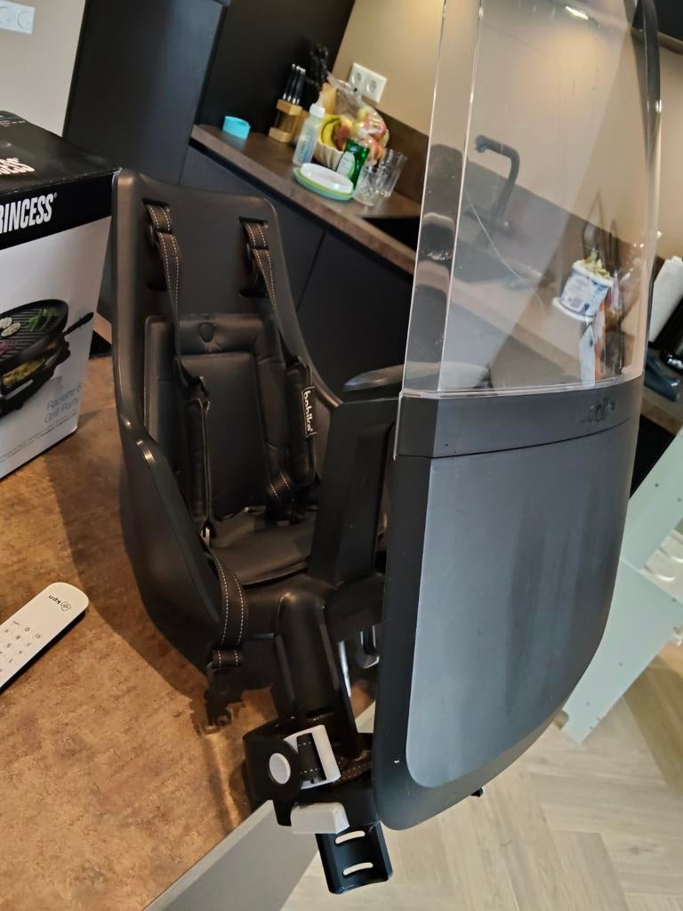 Bobike Exclusive mini voorzitje met windscherm, Fietsen en Brommers, Ophalen, Voetsteuntjes, 0 t/m 18 kg, Bobike voorzitje