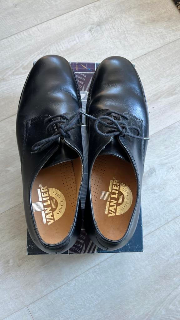 Zwarte van Lier heren schoenen maat 47, Kleding | Heren, Schoenen, Zwart, Ophalen of Verzenden, Gedragen, Veterschoenen