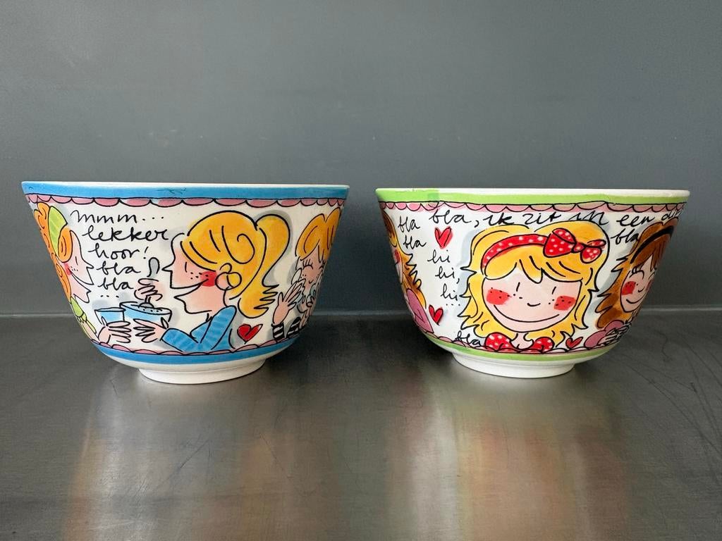 Blond Amsterdam ‘Even bijkletsen’ 2 schaaltjes, Ophalen of Verzenden, Gebruikt