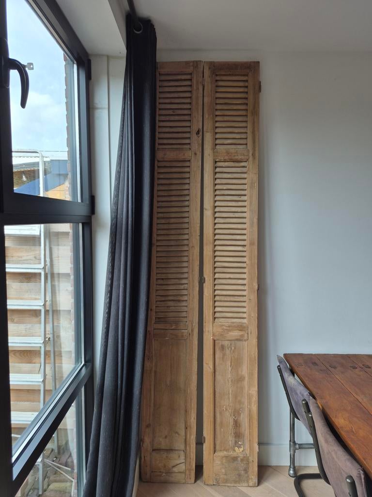 Louvre deuren, Doe-het-zelf en Verbouw, Deuren en Horren, Gebruikt, Minder dan 80 cm, 215 cm of meer, Overige typen