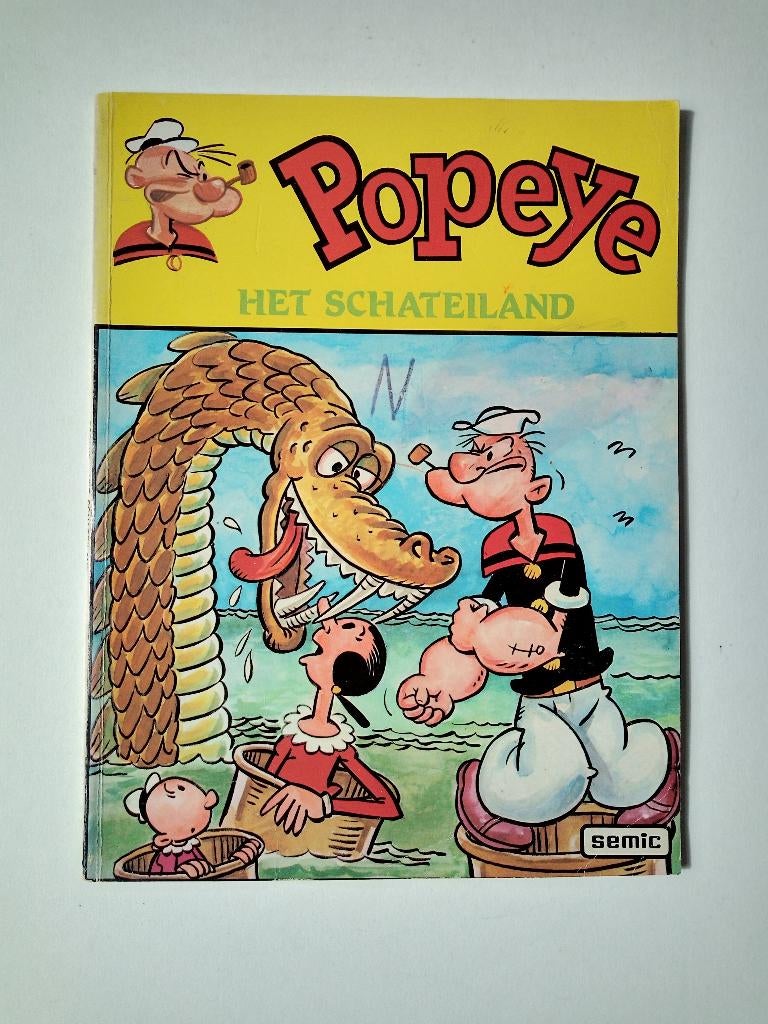 strip Popeye - Schateiland, Boeken, Eén stripboek, Ophalen, Gelezen