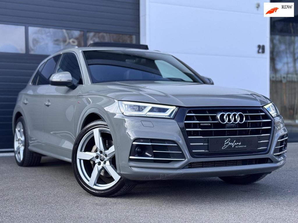 Audi Q5 55 TFSIe Quattro S-line Pano|Luchtvering|Adaptive Cr, Auto's, Audi, Automaat, 2005 kg, Gebruikt, Zwart