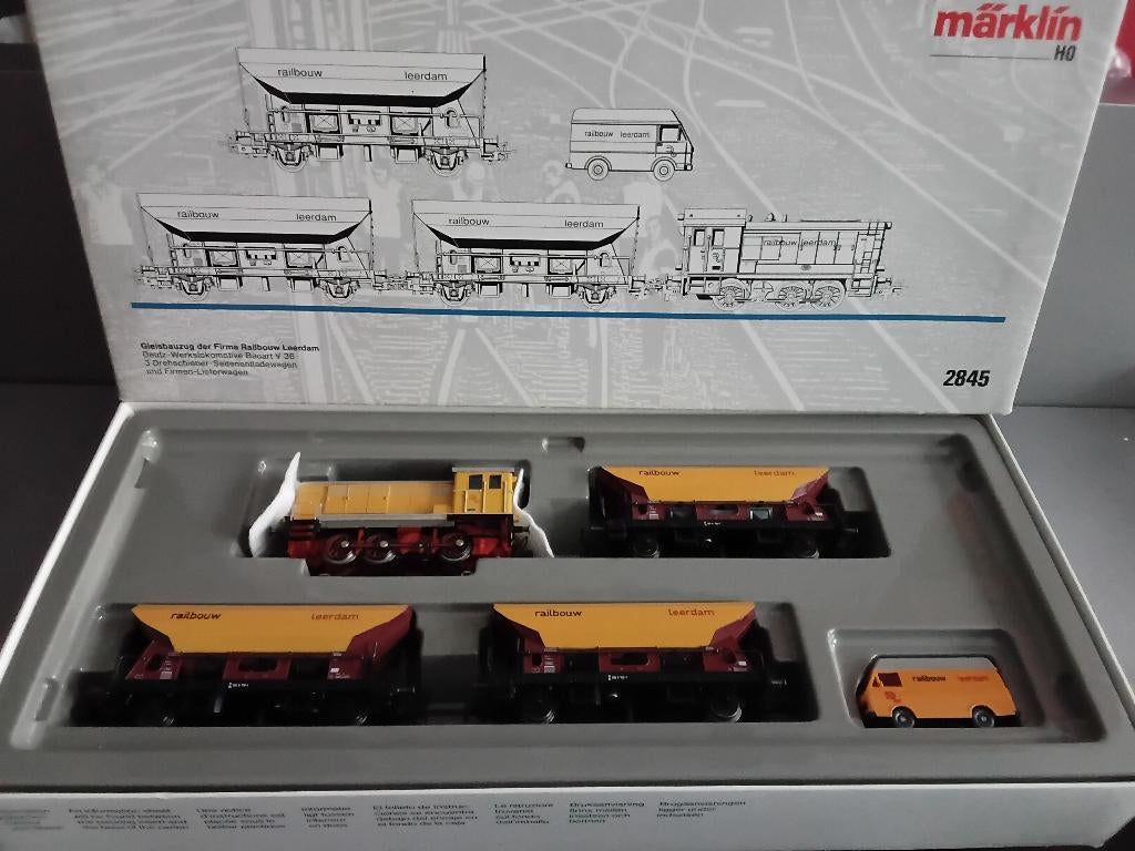 Marklin Leerdam treinset 2845, Hobby en Vrije tijd, Modeltreinen | H0, Wisselstroom, Treinset, Ophalen of Verzenden, Zo goed als nieuw