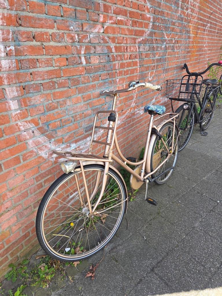 Damesfiets met platte achterband - opknapper, Fietsen en Brommers, Fietsen | Dames | Damesfietsen, Ophalen, Gebruikt, Terugtraprem