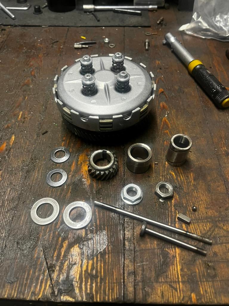 Yamaha 3platen koppeling dt50mx rd50m rd50mx ty50 dt50m, Ophalen of Verzenden, Zo goed als nieuw, Blok, Yamaha