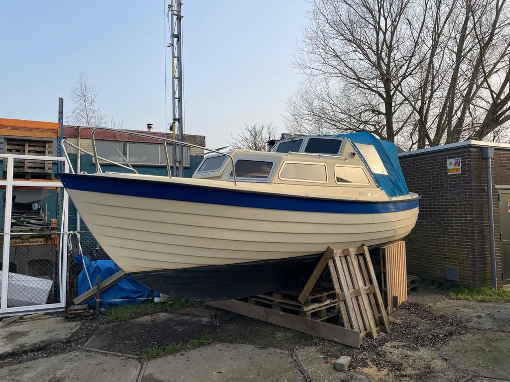 Risør 23 noorse spitsgatter, Watersport en Boten, Motorboten en Motorjachten, Gebruikt, Polyester, 6 tot 9 meter, Diesel, Ophalen