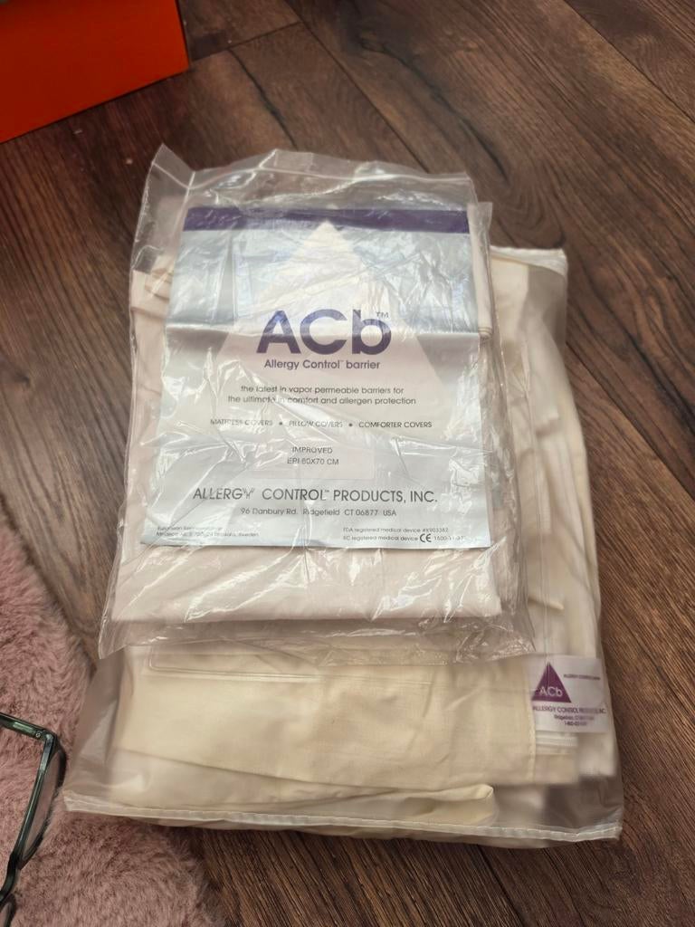 ACB Anti-allergie Bedwantsen hoes + 2 Kussenslopen, Ophalen of Verzenden, Nieuw, Eenpersoons, Wit