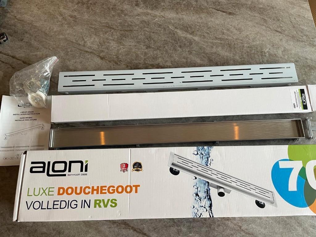 (Mueller) tegelrooster Douchegoot 70x7 cm RVS, Ophalen of Verzenden, Nieuw, Rvs, Douche