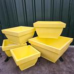 Hele set metalen plantenbakken bakken. € 5.00, Ophalen, Doos, Minder dan 50 cm, Minder dan 40 cm