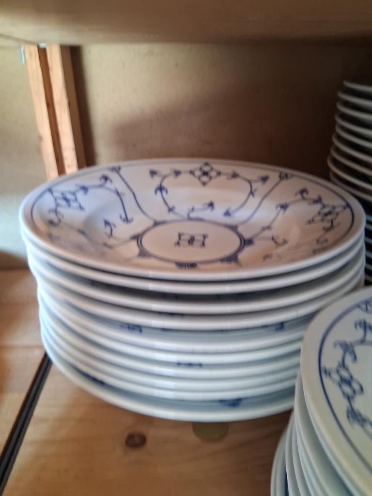 Blauw saks soepborden jager kahla, Ophalen of Verzenden, Nieuw, Porselein, Overige stijlen