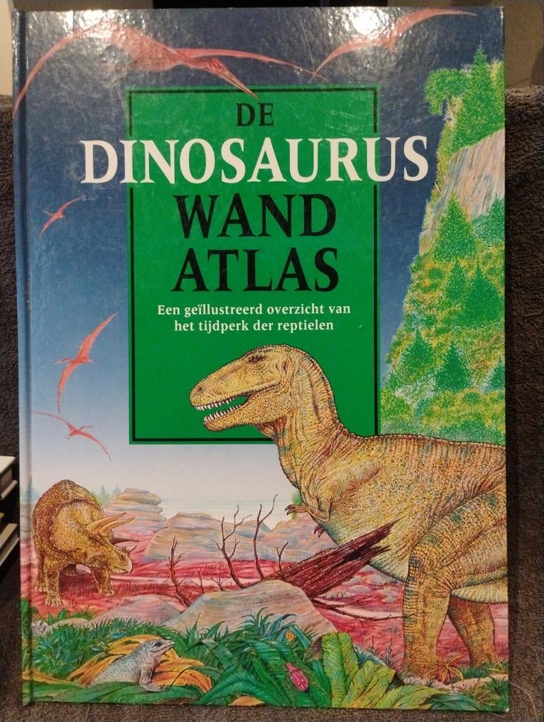 Dinosaurus Wand Atlas - Geïllustreerd overzicht reptielen, Ophalen of Verzenden, Overige onderwerpen, Onbekend