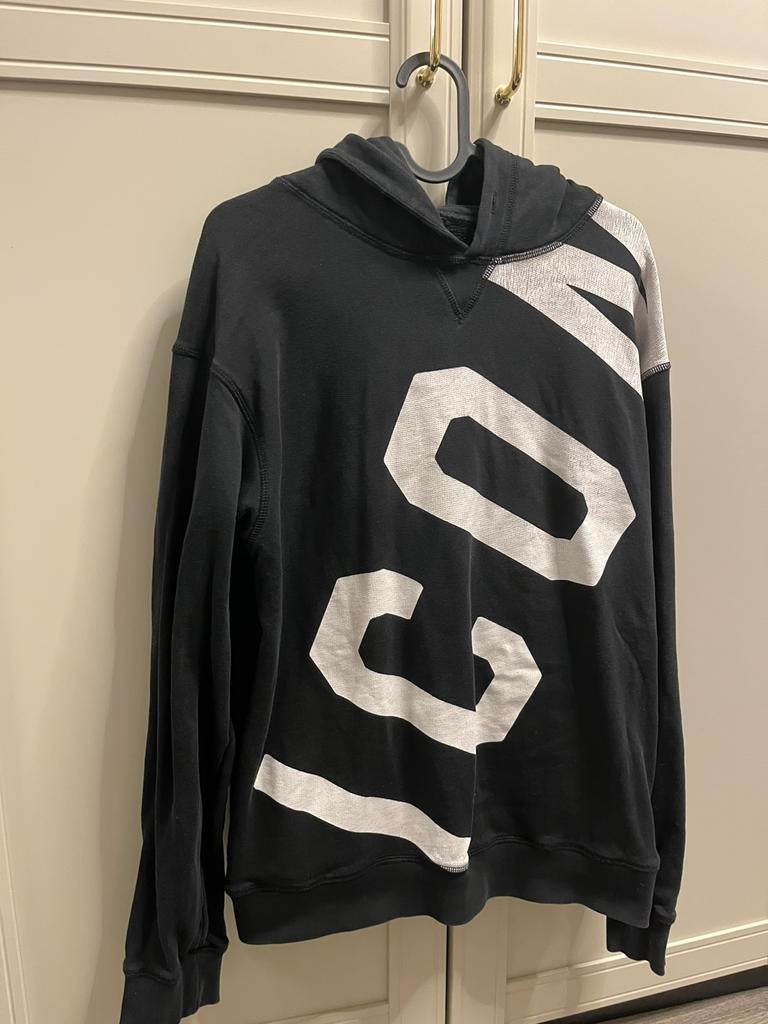 Dsquared Dsquared trui hoodie sweater S M dames heren unisex, Ophalen of Verzenden, Zo goed als nieuw, Maat 36 (S), Zwart