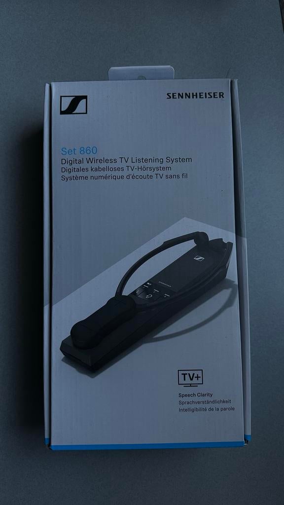 Sennheiser Set 860 Draadloos TV Luister Systeem, Audio, Tv en Foto, Koptelefoons, Sennheiser, Zo goed als nieuw, Draadloos, Op oor (supra aural)