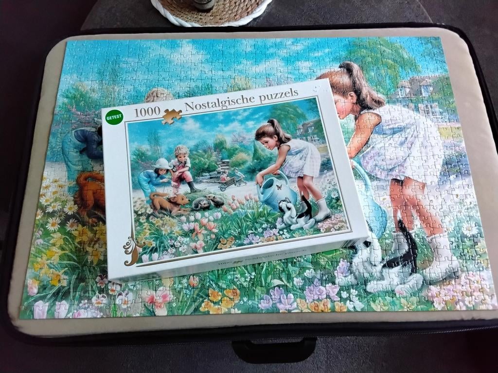 Puzzel 1000 stukjes, Ophalen