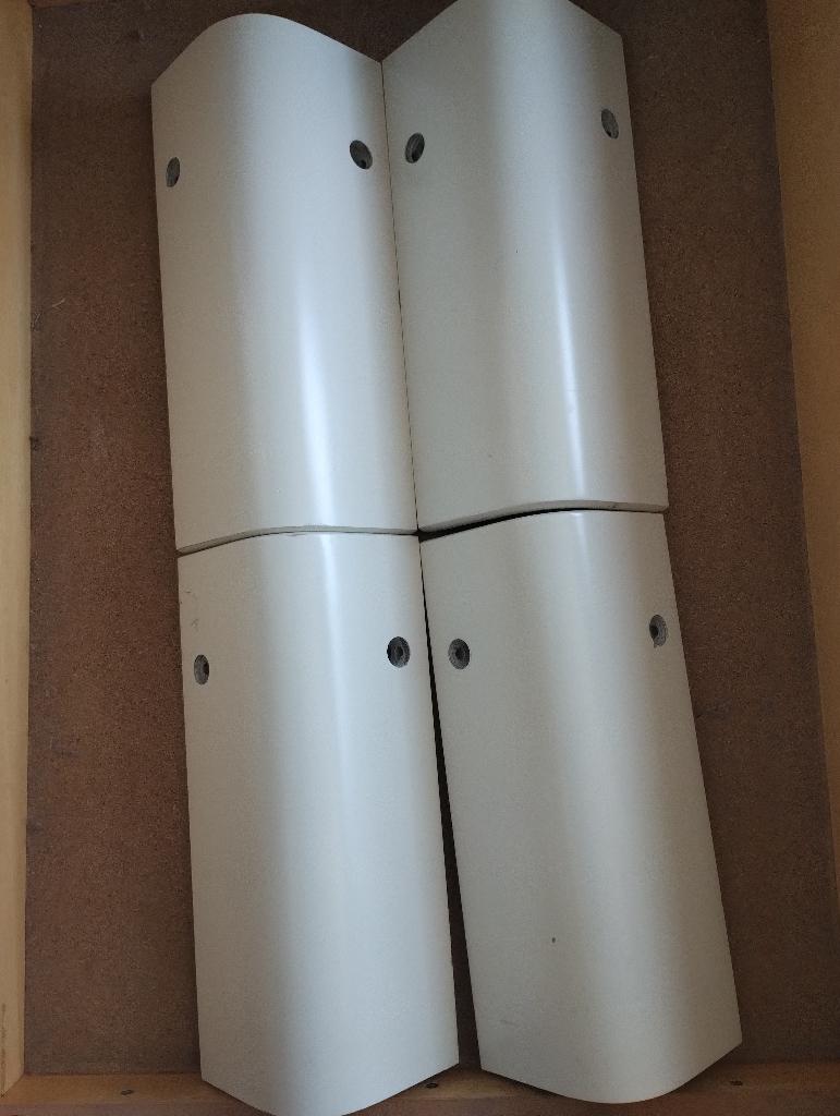 Witte poten voor Auping auronde bed 34 cm, Ophalen, Gebruikt, 90 cm, Eenpersoons