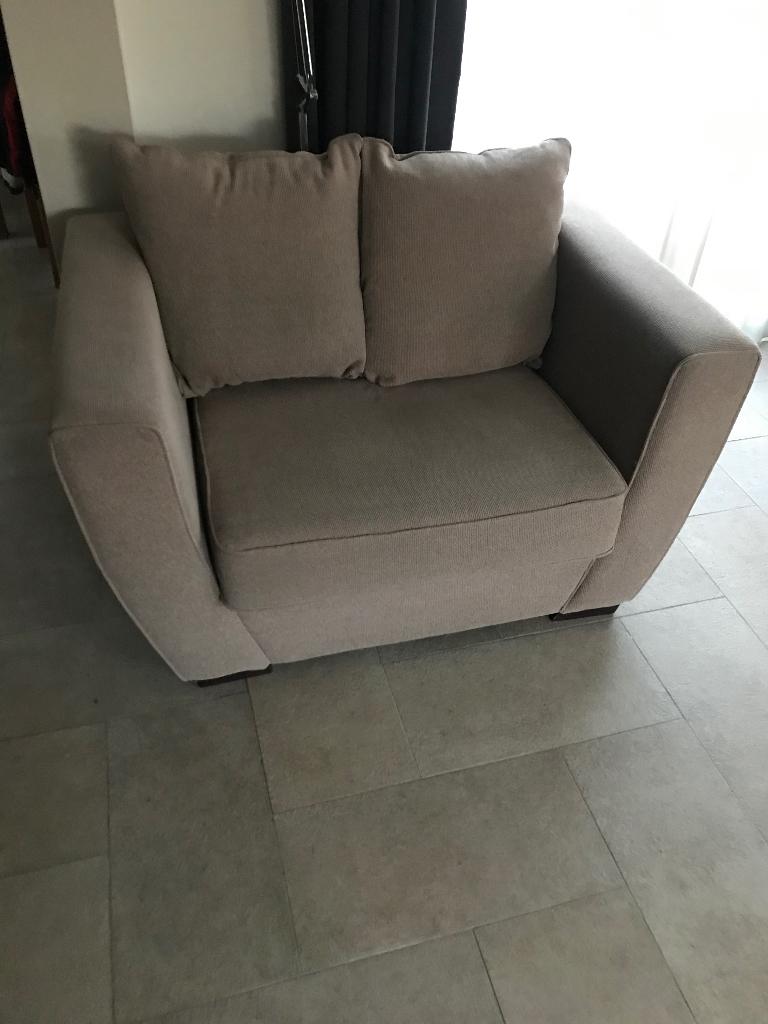 Loveseat zgan, Huis en Inrichting, Ophalen, 75 tot 100 cm, Zo goed als nieuw, 100 tot 125 cm