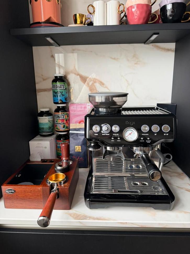 Sage Barista express espresso apparaat, Witgoed en Apparatuur, Koffiemachine-accessoires, Gebruikt, Ophalen
