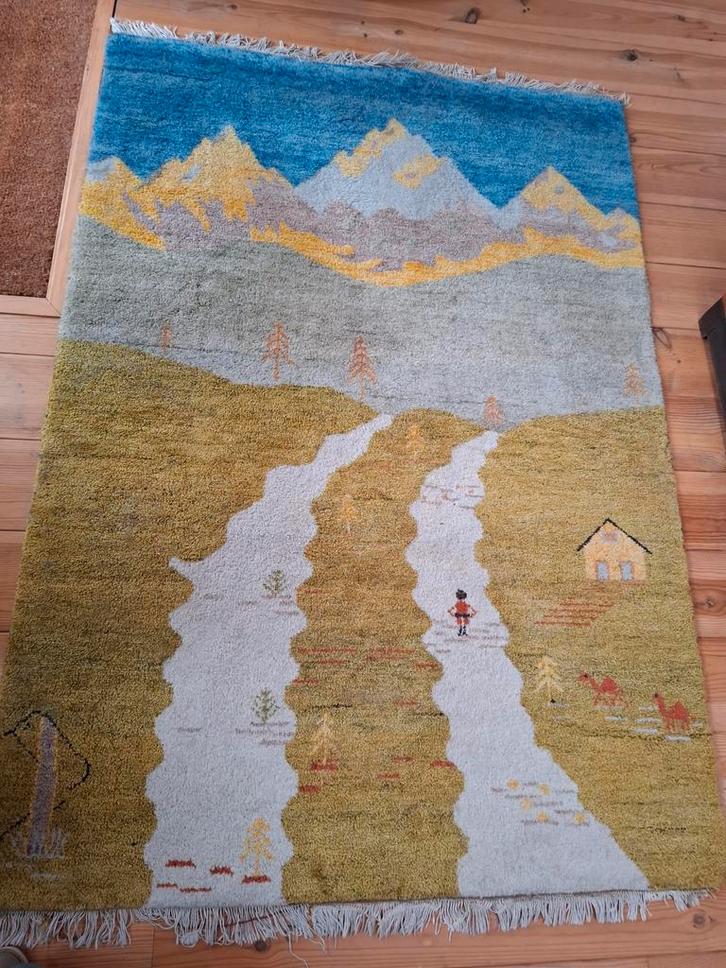 Handgeknoopte Gabbeh 140-200, Huis en Inrichting, Stoffering | Tapijten en Kleden, Zo goed als nieuw, 100 tot 150 cm, 200 cm of meer