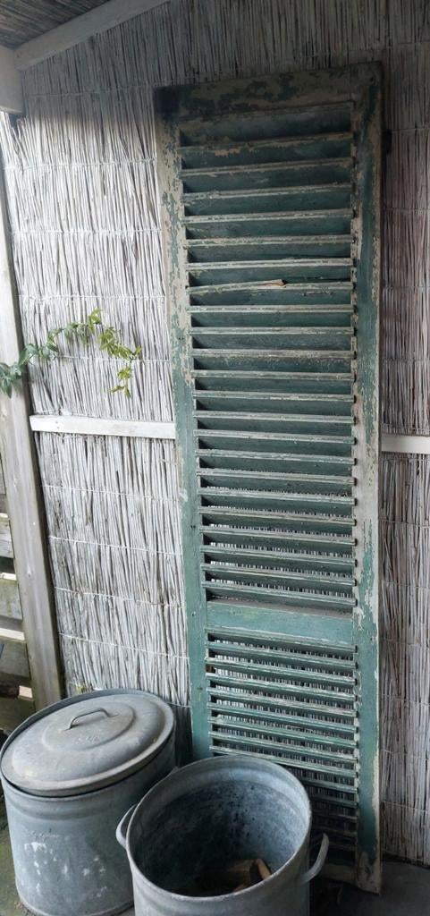 Oude louvredeur, Ophalen, Gebruikt