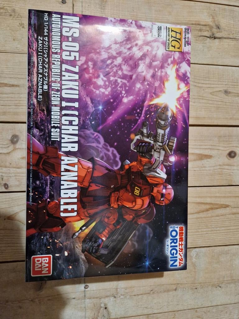Gundam Model Kit Zaku 1 Char Aznable HG, Ophalen of Verzenden, Nieuw, 1:50 of kleiner