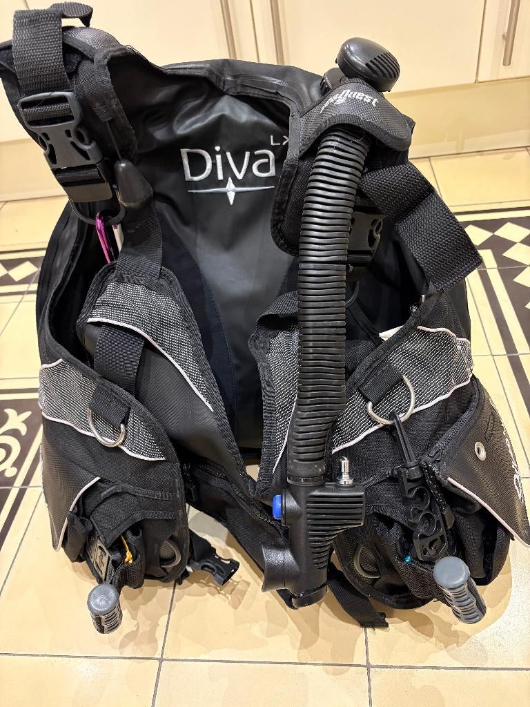 Aqualung-Seaquest DIVA LX Black S Trimvest/BCD, Watersport en Boten, Duiken, Ophalen, Zo goed als nieuw, Trimvest of Wing