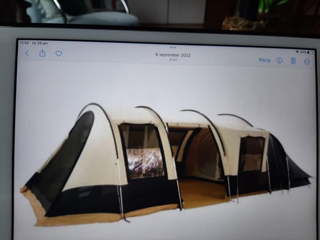 Mooie gebruikte tunnel tent. Kan nog zeker een paar jaar mee, Caravans en Kamperen, Tenten, Ophalen of Verzenden, Gebruikt