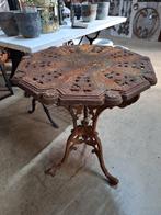 bijzettafel, Huis en Inrichting, Tafels | Bijzettafels, Minder dan 55 cm, Metaal of Aluminium, Rond, Nieuw