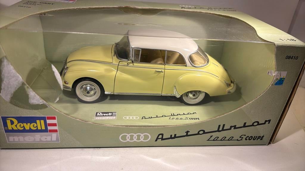 Auto union 1000 s coupe revell 1.18, Revell, Ophalen of Verzenden, A, A