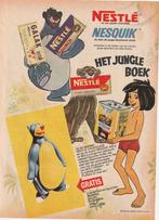 Retro reclame 1970 Nesquik Jungle Book Boek Mowgli, Verzamelen, Verzenden, Overige typen