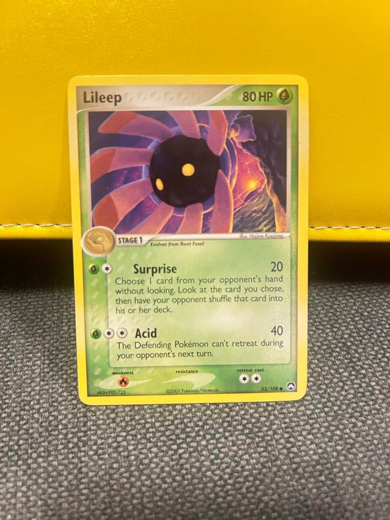 Lileep 52/108 Pokémon kaart, Ophalen of Verzenden, Gebruikt, Losse kaart