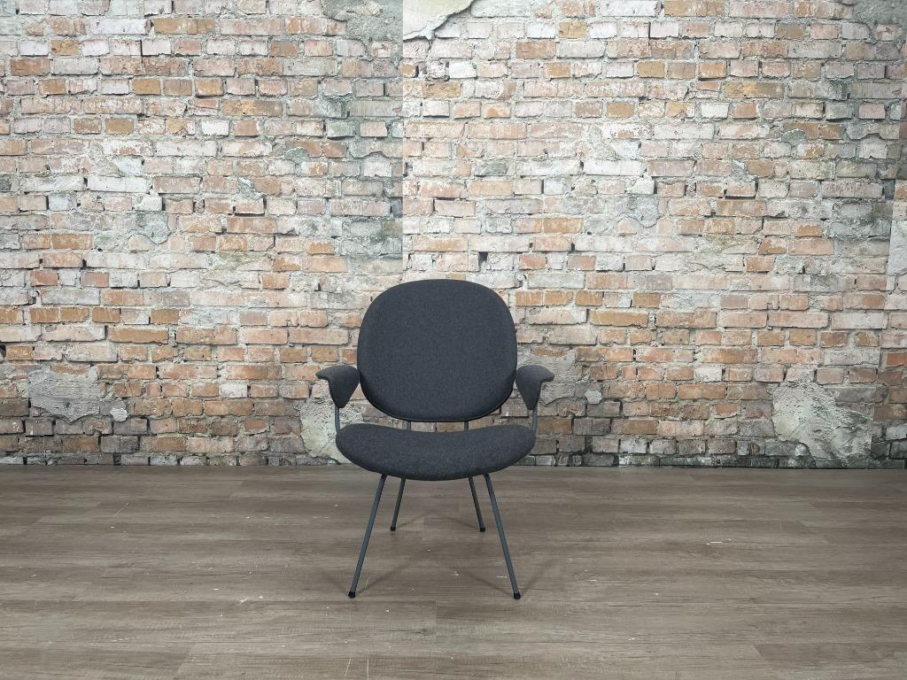 Gispen Kembo 302 Easy Chair donkergrijs bij TheReSales, Minder dan 75 cm, Ophalen of Verzenden, Zo goed als nieuw, Stof