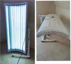 Alisun zonnebank verticaal staande opklapbaar, Ophalen, Zo goed als nieuw, Zonnebank enkelzijdig, 10 tot 15 lampen