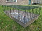 HET ALLERGROOTSTE BINNEN VERBLIJF! 140 x 68 x 43 Mokka Baldo, Kooi, 110 cm of meer, Zo goed als nieuw, Konijn