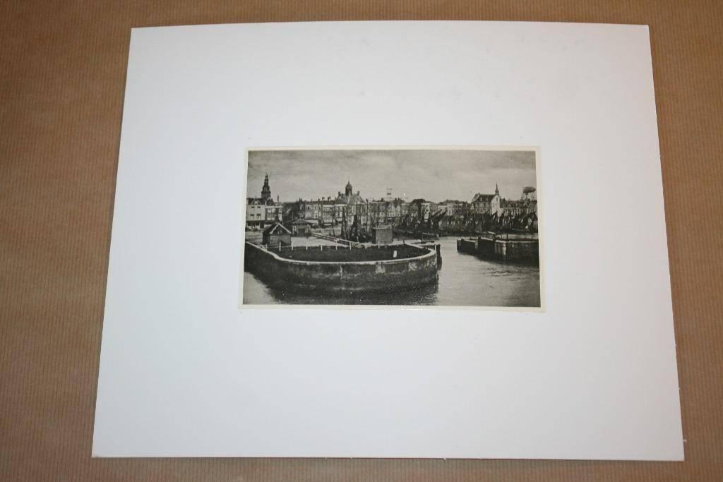 Foto Archief Vlissingen - Ruijterplein Vissershaven 1924, Ophalen of Verzenden, Gelezen
