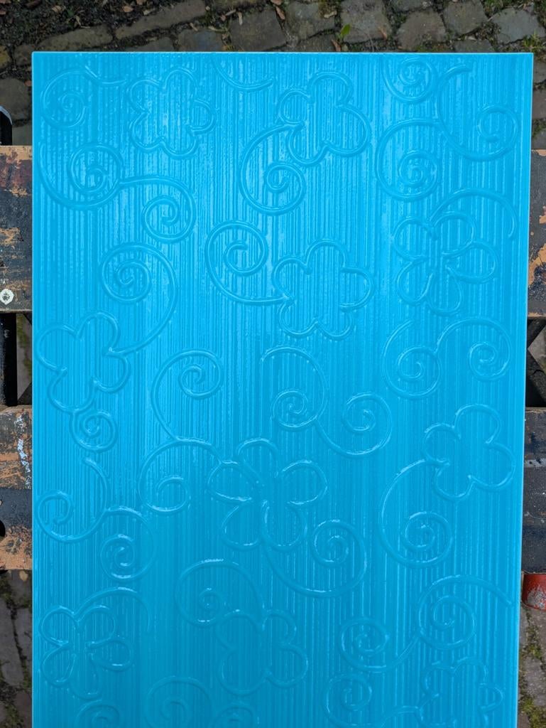 Wandtegels azuur blauw, Ophalen, Nieuw, Minder dan 5 m², 20 tot 40 cm