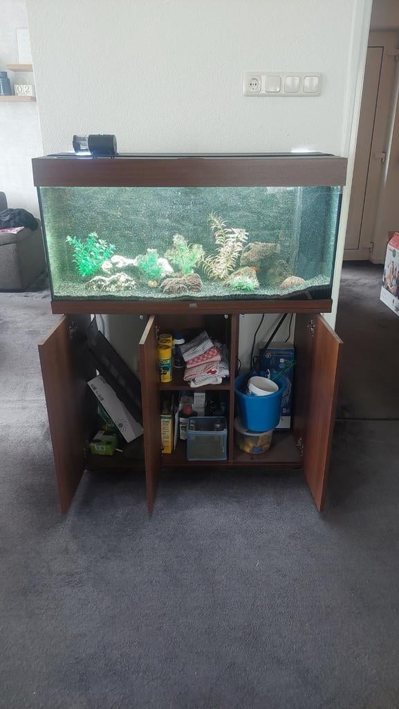 Juwel Rio 180 aquarium inclusief toebehoren., Ophalen, Gebruikt, Gevuld zoetwateraquarium, Juwel