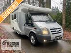 Chausson Flash 12 Queensbed Airco 81000 km Garage 2011, Caravans en Kamperen, Campers, Tot en met 3, Half-integraal, Koelkast