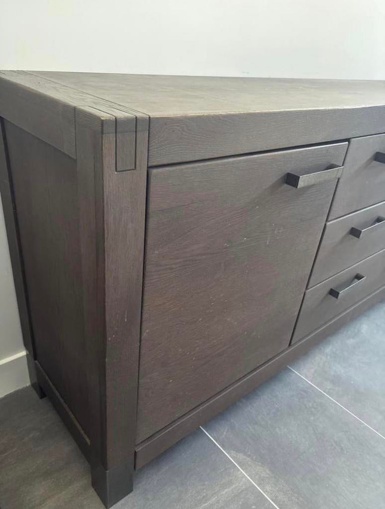 Henders & Hazel Codam eettafel en dressoir, Huis en Inrichting, Ophalen, Eikenhout, Zo goed als nieuw, 200 cm of meer
