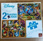 Disney 2 in 1 puzzel, Ophalen of Verzenden, 500 t/m 1500 stukjes, Zo goed als nieuw