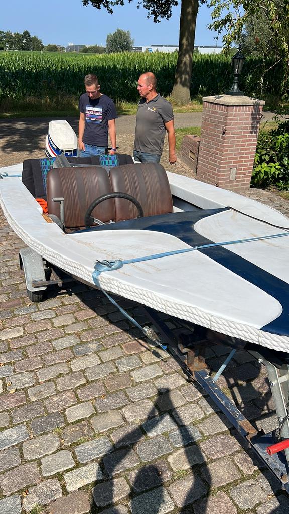 Bootje met paar mankementjes, Watersport en Boten, Speedboten, Gebruikt, 3 tot 6 meter, Overige brandstoffen, Minder dan 70 pk