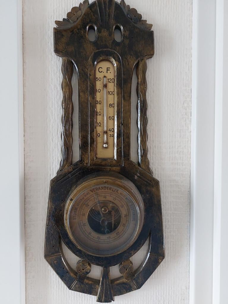 Art Nouveau barometer, Ophalen of Verzenden