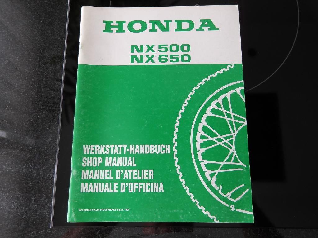 Honda werkplaatshandboek Addendum NX500 NX650 1995, Verzenden, Honda