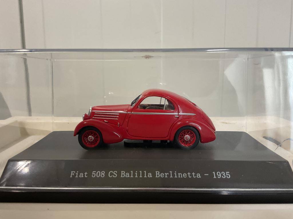 Fiat 508 CS Ballila Berlinetta 1935 nieuw in vitrine, Ophalen, Nieuw, Auto, Overige merken