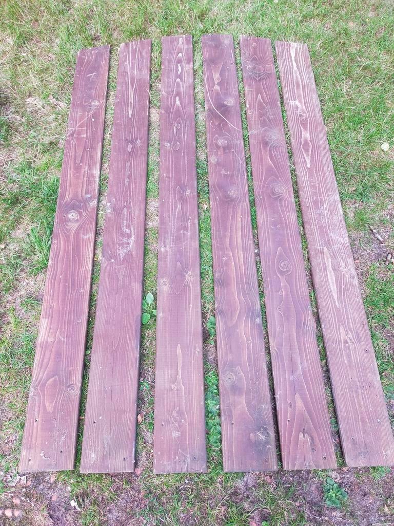 Planken voor halfronde schutting. 180-170 x 113,5cm
Plank, Tuin en Terras, Schuttingen, Ophalen, Minder dan 3 meter, Hout, 1 tot 2 meter