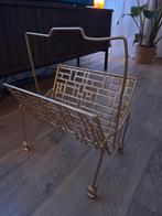 Gouden Retro Tijdschriftenrek / Boekenrek, Ophalen, Zo goed als nieuw