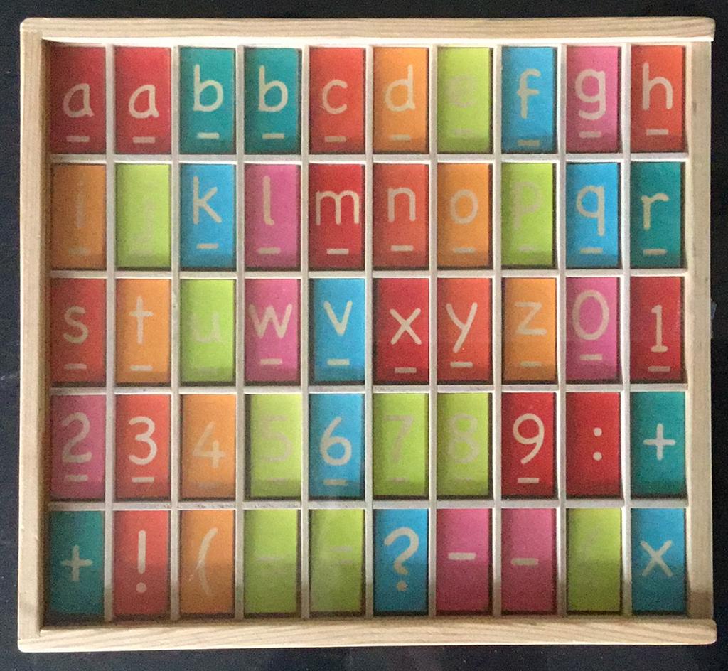 Houten ABC met getallen, Ophalen, Gebruikt, Taal en Lezen