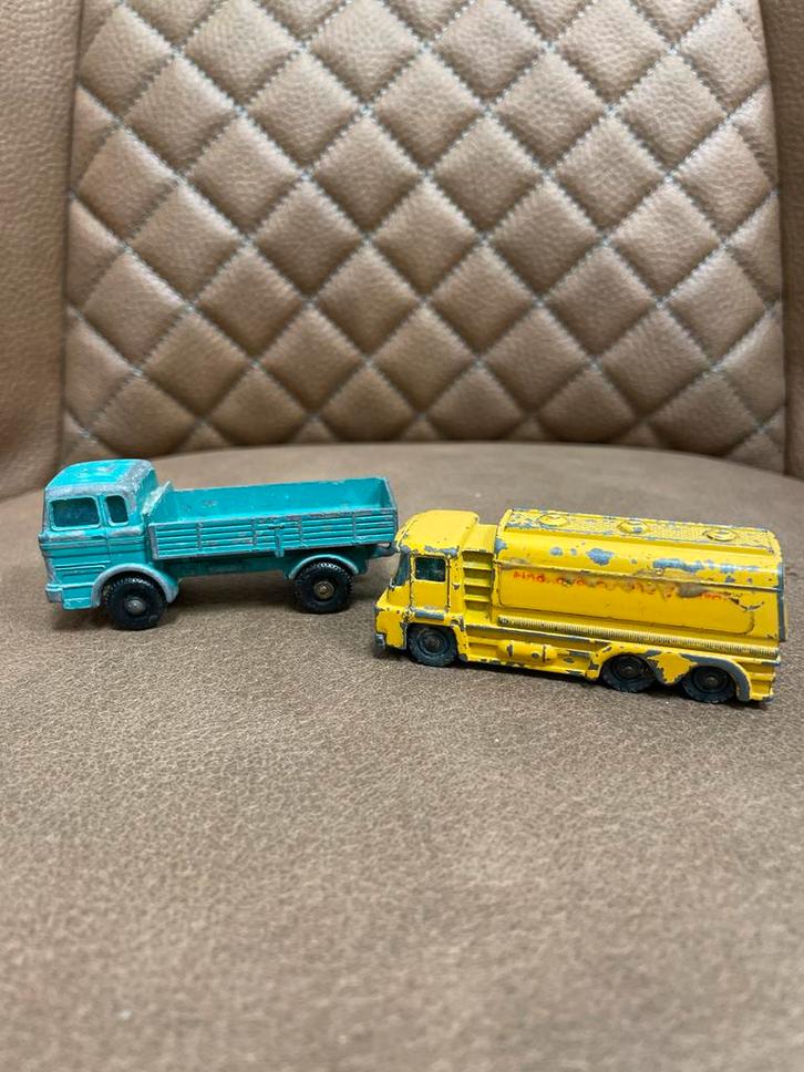 Vintage Matchbox en Husky modellen: Mercedes Truck & Tanker, Hobby en Vrije tijd, Modelbouw | Auto's en Voertuigen, Gebruikt, Truck