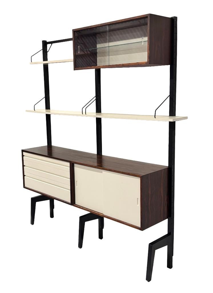 Vintage Poul Cadovius Royal System Wandsysteem Vrijstaand, Huis en Inrichting, Kasten | Wandmeubels, Gebruikt, Minder dan 100 cm