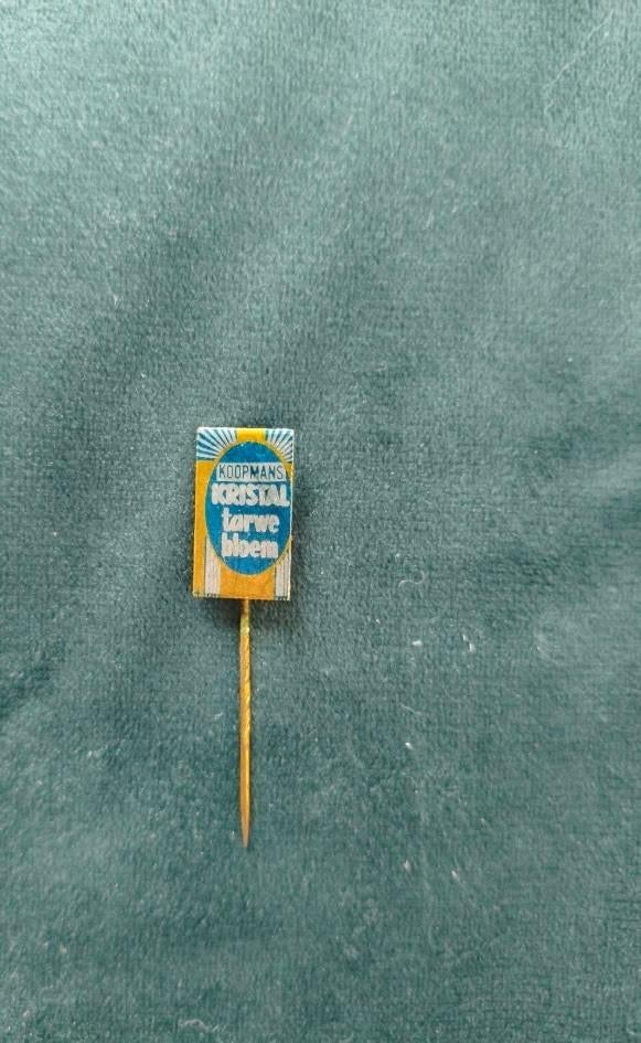 Koopmans kristal tarwebloem steekspeldje, Verzenden, Gebruikt, Overige onderwerpen, Speldje of Pin